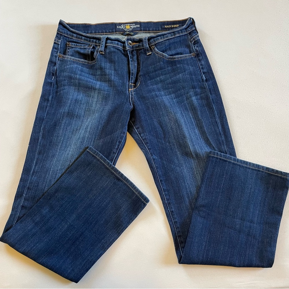 Lucky Brand Straight Leg Easy Rider‎ dark wash  Jeans Size 10/30